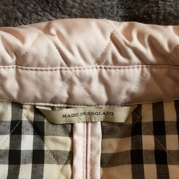 Burberry London Quilted Pink Nova Check Plaid-Lined Jacket - Picture 3 of 6